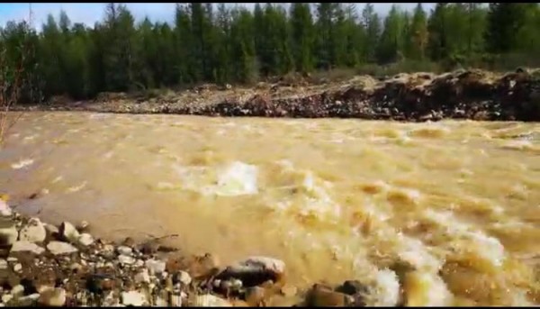 В Якутии золотодобытчики снова загрязнили реку