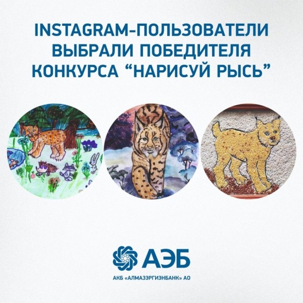 Instagram-пользователи выбрали победителя конкурса “Нарисуй рысь”