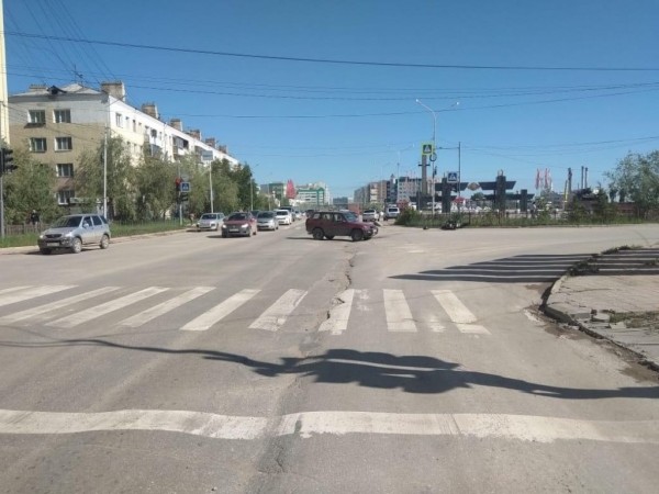 Не заметил: ДТП на перекрестке в Якутске