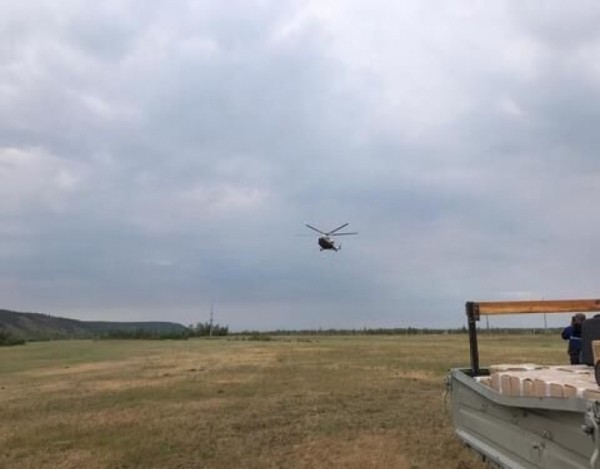 Вертолет МЧС России вылетел на тушение лесного пожара у села Кустур