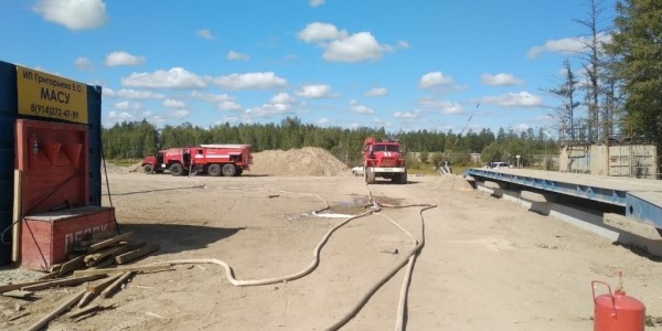 Пожарные потушили цистерну бензовоза